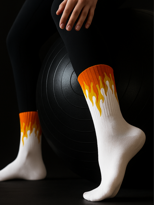 Fire socks-Crew Socks
