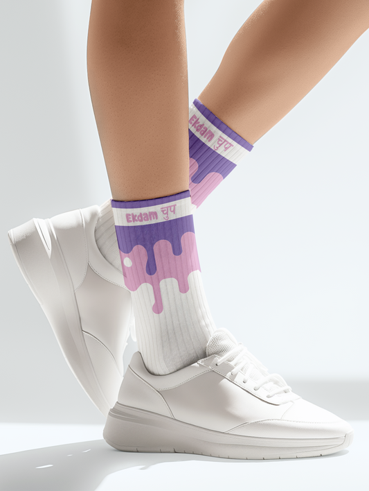 Ekdam Chup-Crew Socks